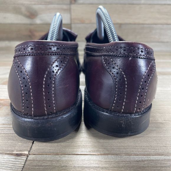 Allen Edmonds Shoes Bridgeton Mens 10 Wingtip‎ Tassel Loafers Burgundy Leather main image 6